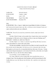 Mildred H. Ritchie Interview