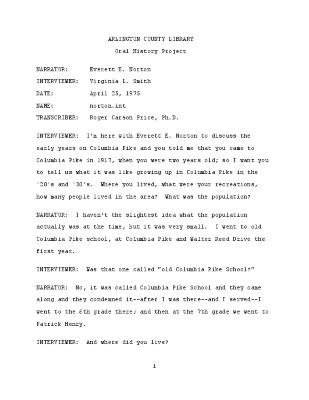 Everett E. Norton Interview