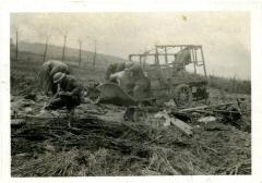 230-6659 Car Hit by Shell June 1918 - Side 1
