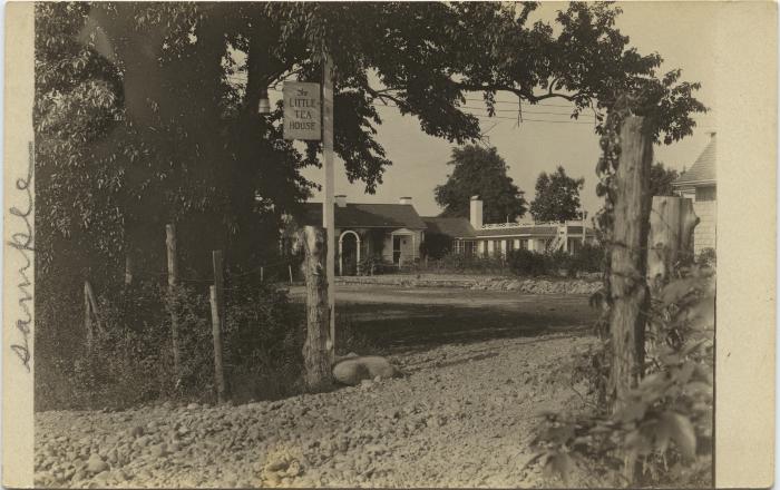 The Little Tea House Exterior with Signage