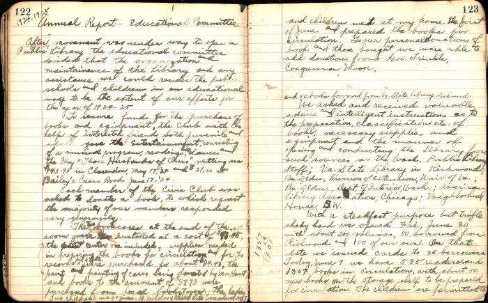Annual Report of the Education Committee, 1924-1925
