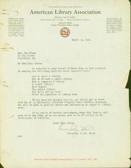 American Library Association Letter: How To Start A Library