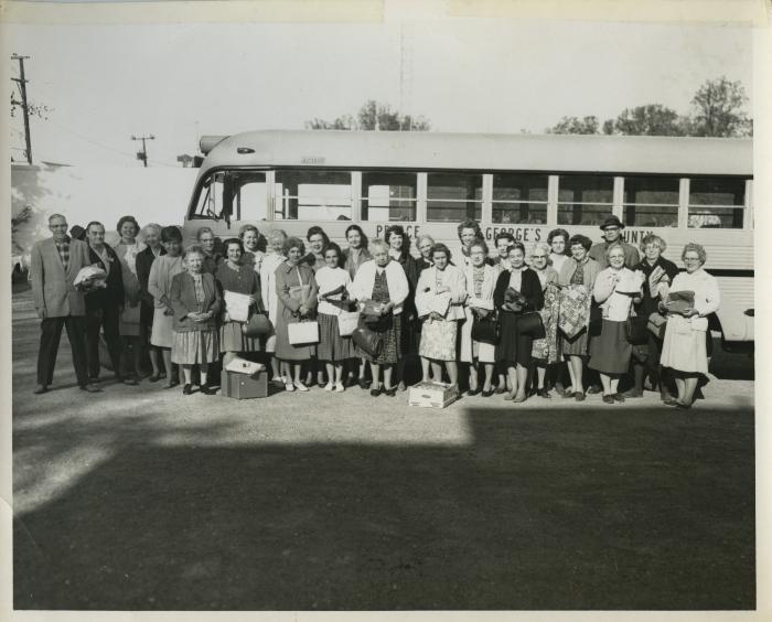 Church Women United, Arlington, Members Before Bus Trip, 1966 
