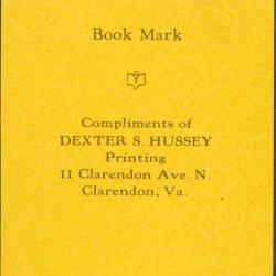 Clarendon Bookmark
