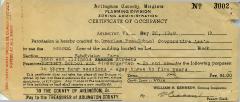 Certificate of Occupancy
