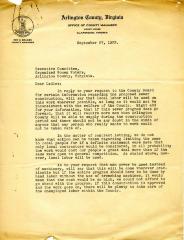 Letter from Roy Braden to Executive Committee, Organized Women Voters
