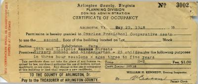 Certificate of Occupancy
