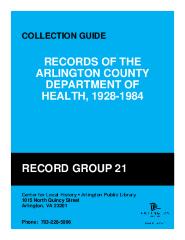 Department of Health Annual Report Photographs, 1938-1973