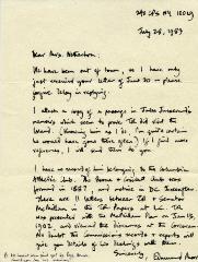 Theodore Roosevelt Island Correspondence with Edmund Morris