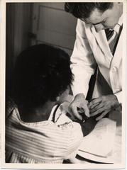 Patient Being Treated at Clinic