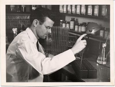 Bacteriologist Working at County Laboratory Office