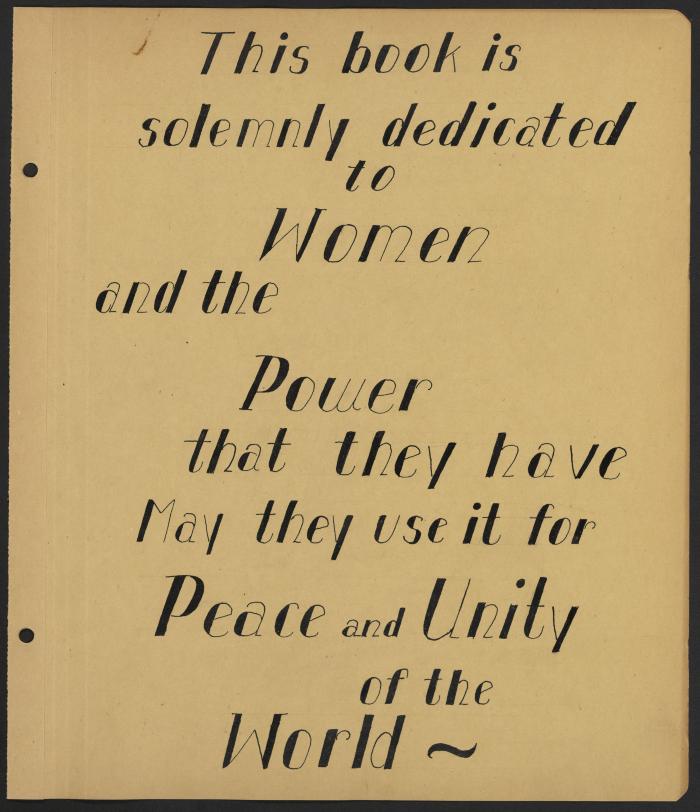 Arlington Woman's Club Scrapbook Dedication, 1946