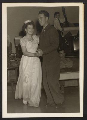 Arlington Woman's Club, Couple Dancing at Arlington Recreation Center for Service Men, 1941
