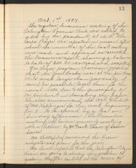 Arlington Woman's Club Meeting Minutes for October 1, 1934