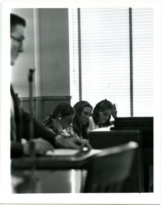 Three Women at a Board Meeting
