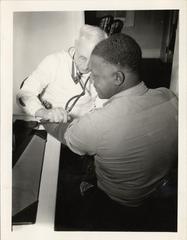 Patient Receiving Examination Before Treatment for Venereal Disease, 1943