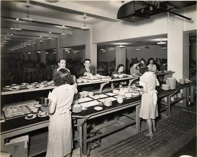 Food Serving Line at War Department Building