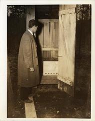 Inspection of Outdoor Toilet, 1943