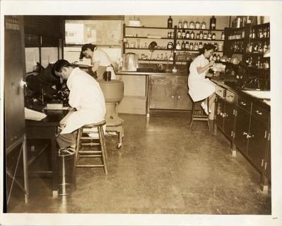 Laboratory Workers Performing Blood Tests, 1943