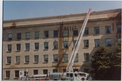 A Tower Truck at the Pentagon
