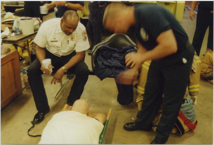 Fire Fighters Resting on September 12
