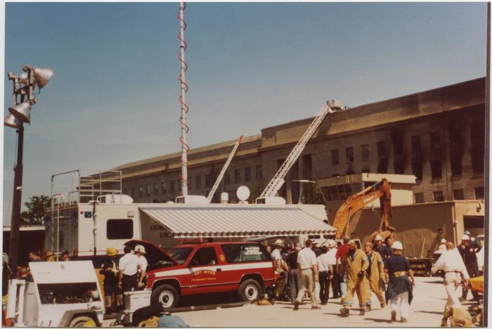 Fire Fighters at the Pentagon Site
