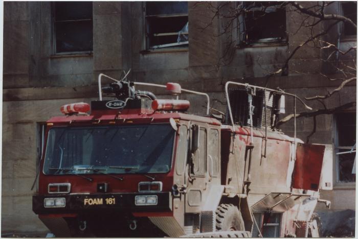 Fort Myer's Foam Unit 161, Torched
