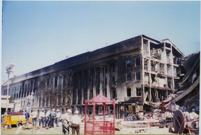 Charred Wall at the Pentagon