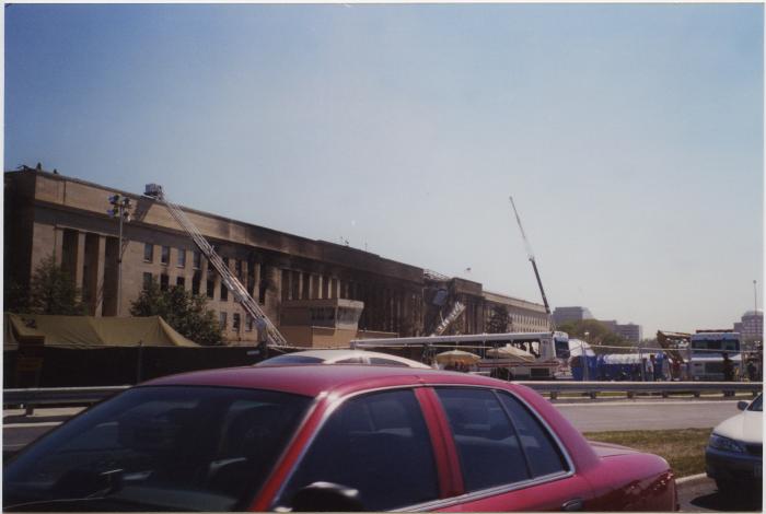 Pentagon Crash Site from Washington Blvd.
