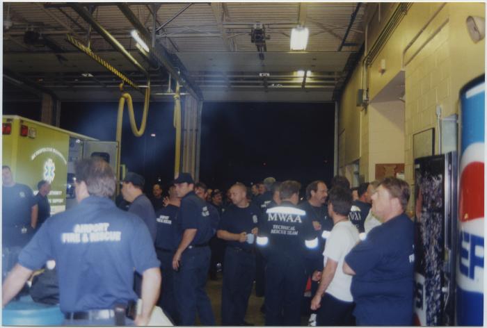 Resting at National Airport Fire Station

