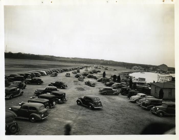 Cars Near the Basin Near Hoover Field

