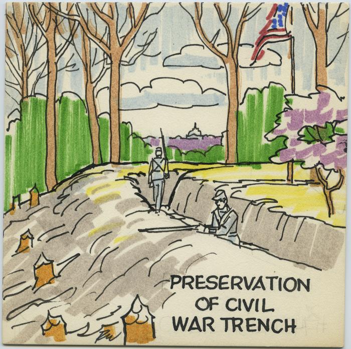 Preservation of Civil War Trench
