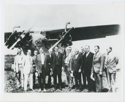 Herbert Hoover at Hoover Field
