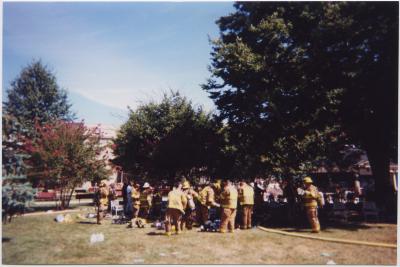 Staging in the Courtyard
