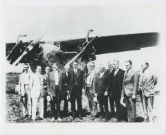 Herbert Hoover at Hoover Field
