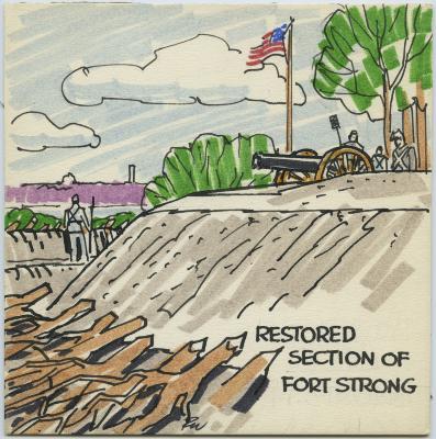 Restored Section of Fort Strong
