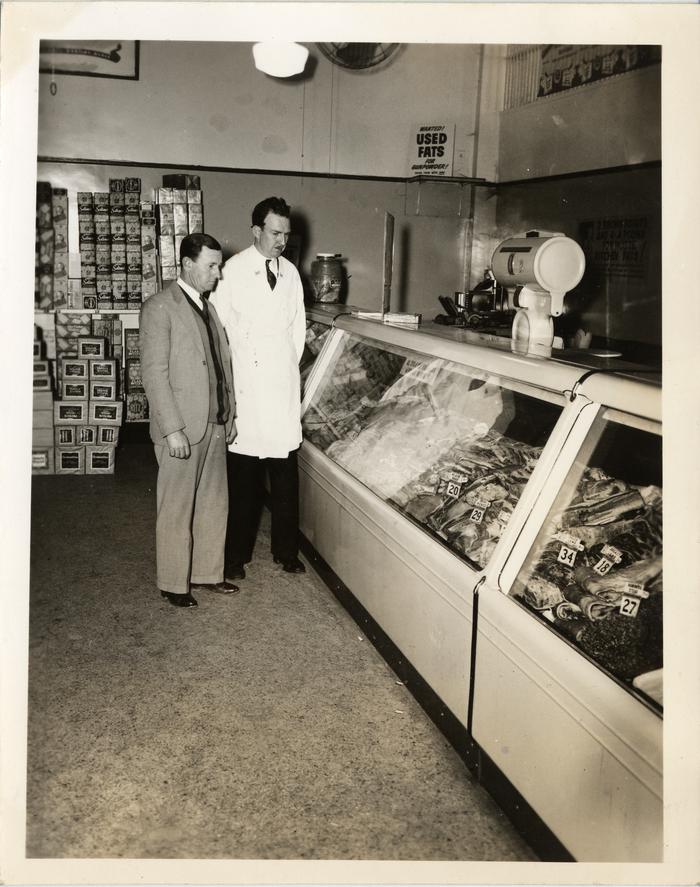 Inspection of Meat Market, 1943