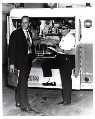 Inspecting an Ambulance