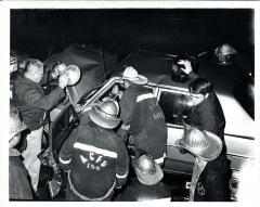 Car Wreck at Night