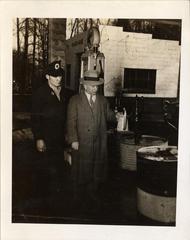 Inspection of Oil Tank,  1943