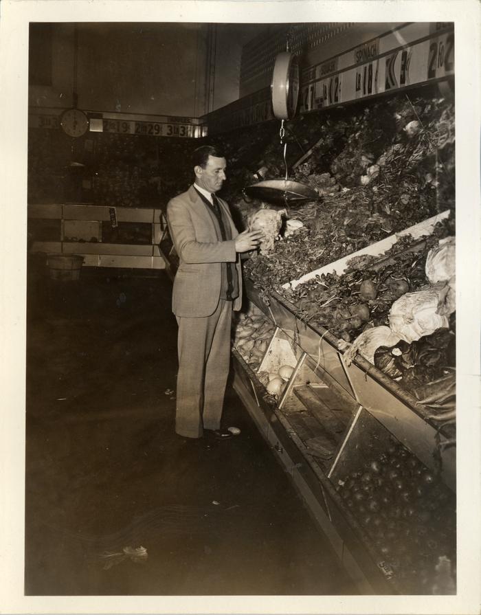 Inspection of Vegetable Market, 1943
