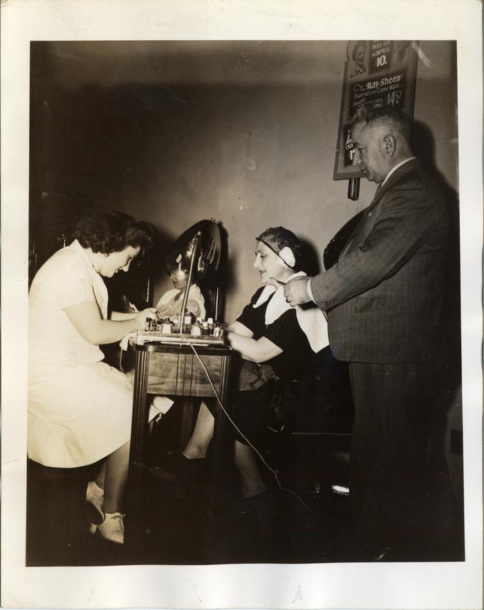 Inspection of Beauty Parlor, 1943