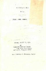 Funeral Program for Frank Monroe
