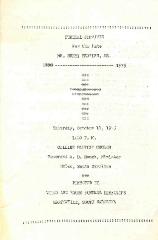 Funeral Program for Henry Peoples, Sr.
