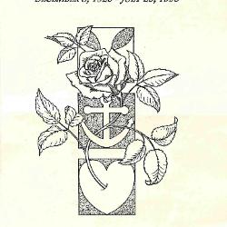Funeral Program for Mary Eliza Smith
