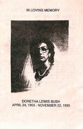 Funeral Program for Doretha Bush
