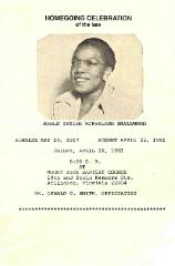 Funeral Program for Mable Smallwood

