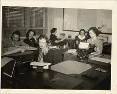 Vital Statistics clerks, Arlington Health Department, 1940