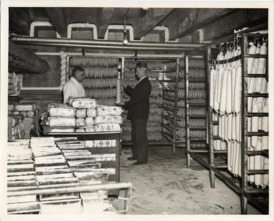 Inspection of Sausage-making facility, 1941