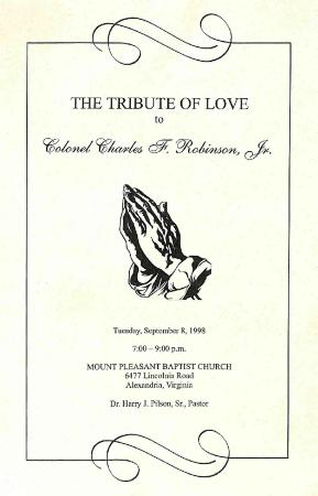 Funeral Program for Kate Robinson
